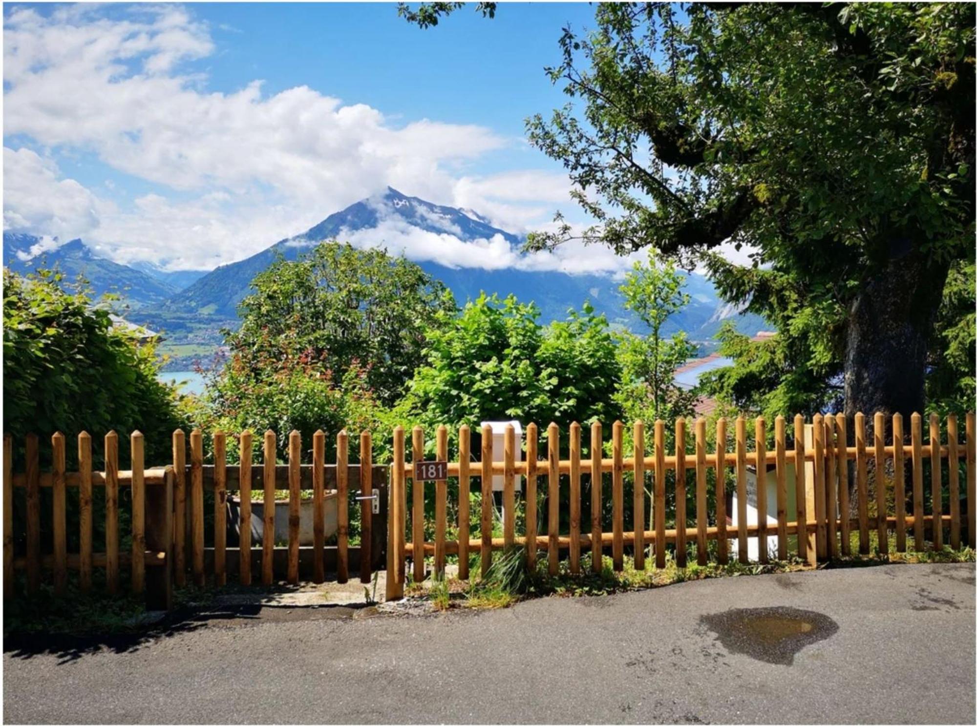 Chalet With View Of The Mountains And The Thun Lake 斯格里维尔 外观 照片