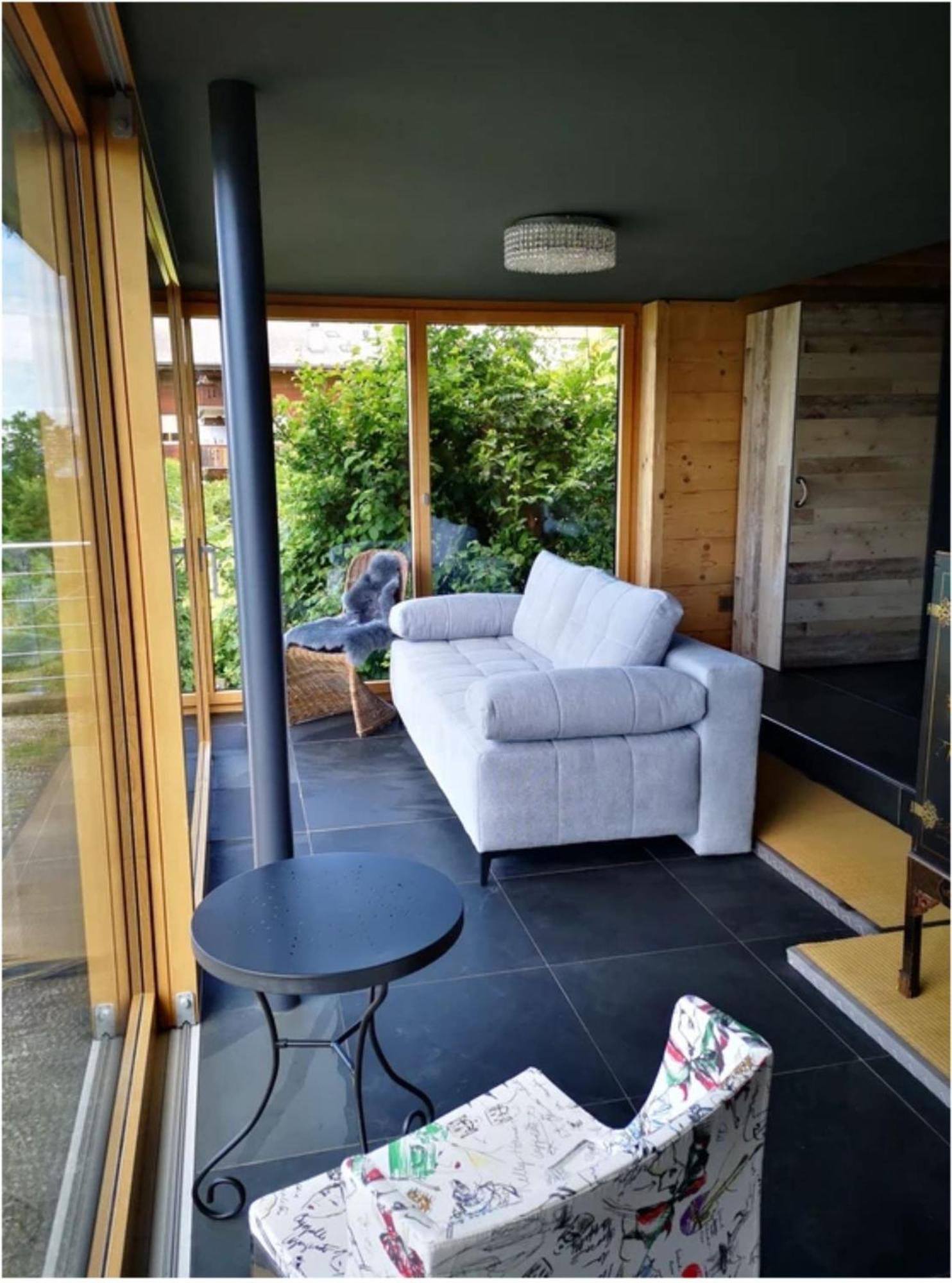 Chalet With View Of The Mountains And The Thun Lake 斯格里维尔 外观 照片