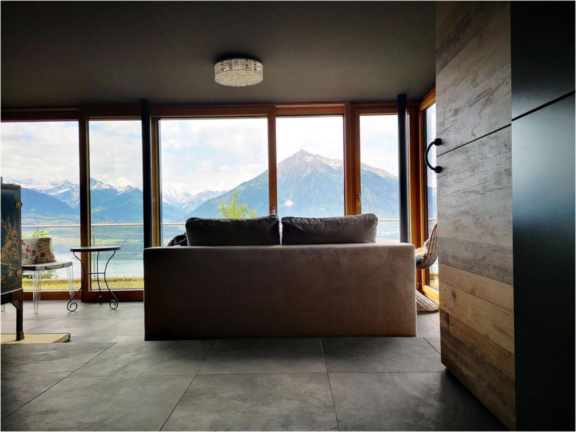 Chalet With View Of The Mountains And The Thun Lake 斯格里维尔 外观 照片