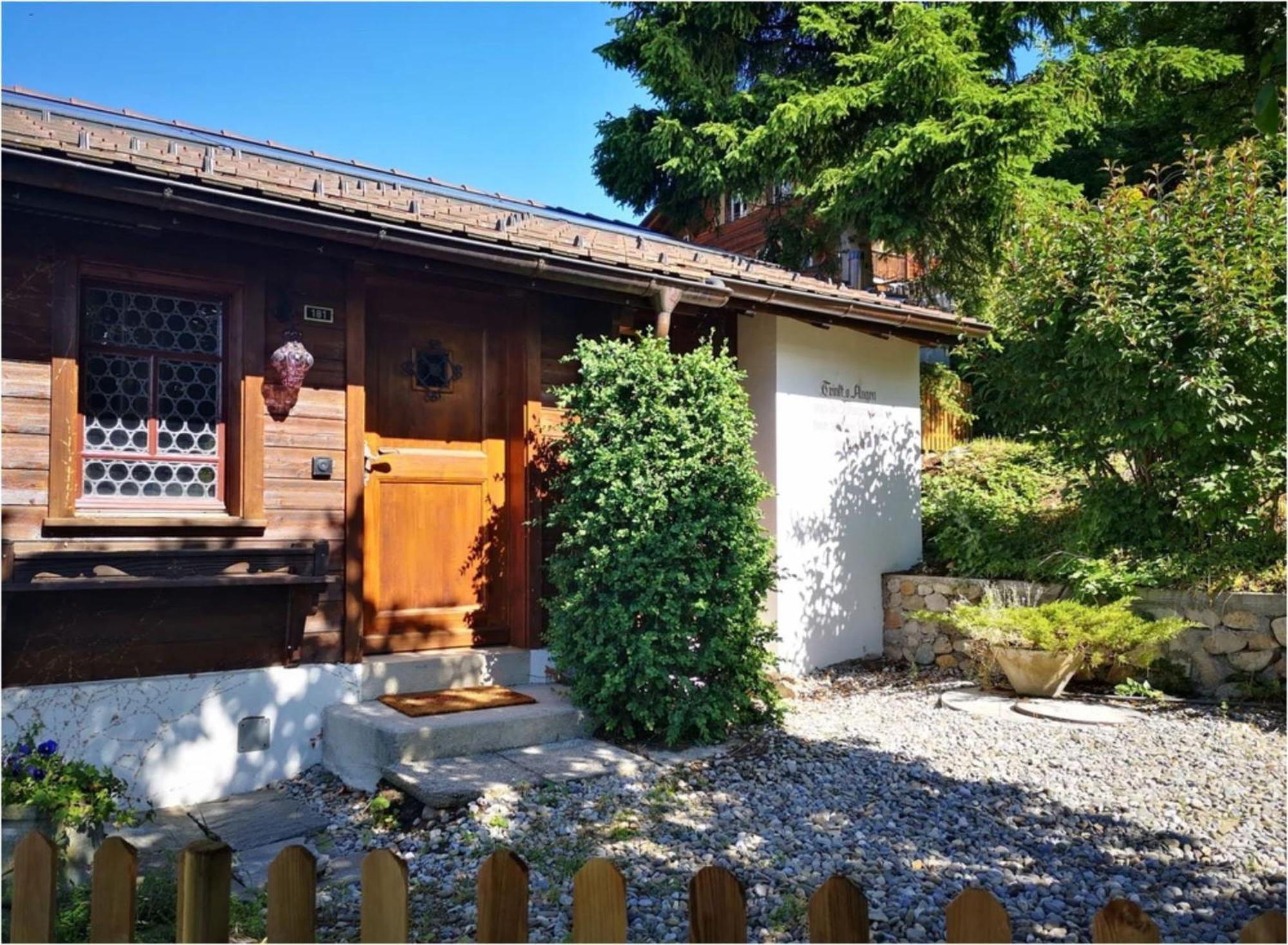 Chalet With View Of The Mountains And The Thun Lake 斯格里维尔 外观 照片