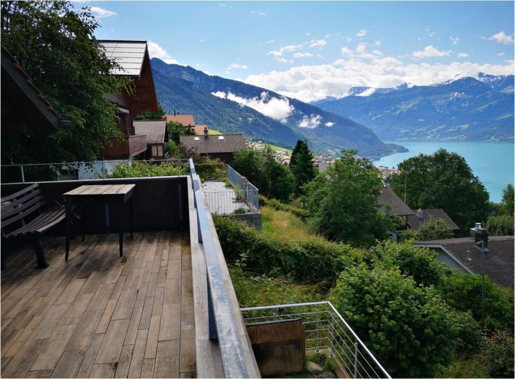 Chalet With View Of The Mountains And The Thun Lake 斯格里维尔 外观 照片