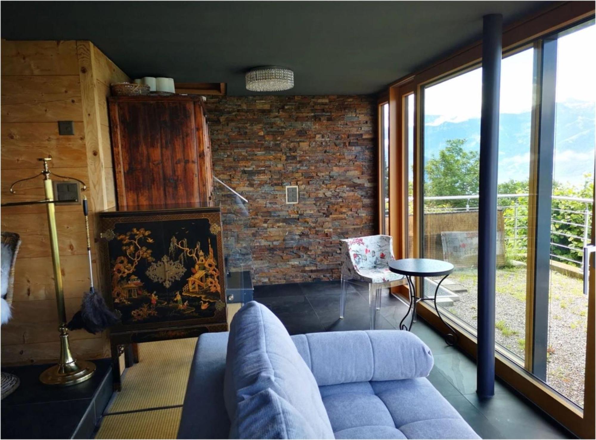 Chalet With View Of The Mountains And The Thun Lake 斯格里维尔 外观 照片